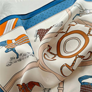 MaraSilk Pure Mulberry Silk Scarf Square Crepe Satin MS02-40