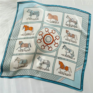 MaraSilk Pure Mulberry Silk Scarf Square Crepe Satin MS02-43