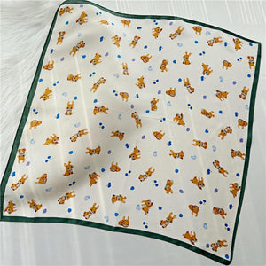 MaraSilk Pure Mulberry Silk Scarf Square Crepe Satin MS02-47