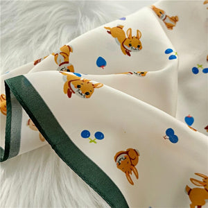 MaraSilk Pure Mulberry Silk Scarf Square Crepe Satin MS02-48