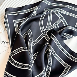 MaraSilk Pure Mulberry Silk Scarf Square Crepe Satin MS03-10