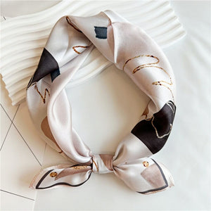 MaraSilk Pure Mulberry Silk Scarf Square Crepe Satin MS03-17