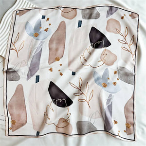 MaraSilk Pure Mulberry Silk Scarf Square Crepe Satin MS03-20