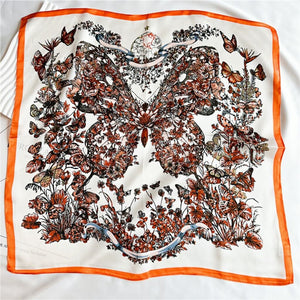 MaraSilk Pure Mulberry Silk Scarf Square Crepe Satin MS03-24