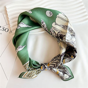 MaraSilk Pure Mulberry Silk Scarf Square Crepe Satin MS03-25