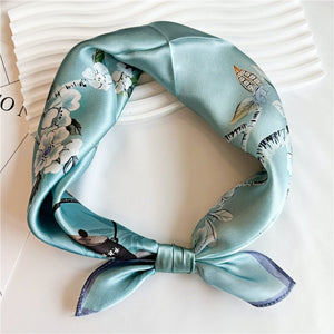 MaraSilk Pure Mulberry Silk Scarf Square Crepe Satin MS03-29