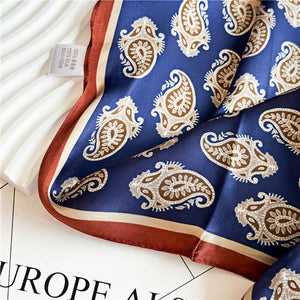 MaraSilk Pure Mulberry Silk Scarf Square Crepe Satin MS03-35