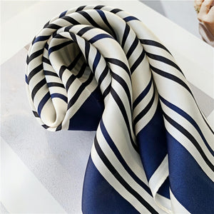 MaraSilk Pure Mulberry Silk Scarf Square Crepe Satin MS04-5