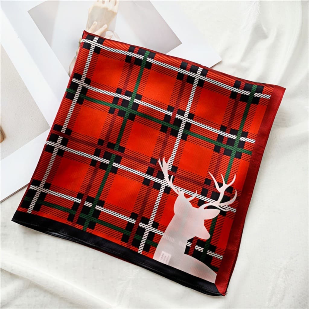 MaraSilk Pure Mulberry Silk Scarf Square Crepe Satin MS06-13