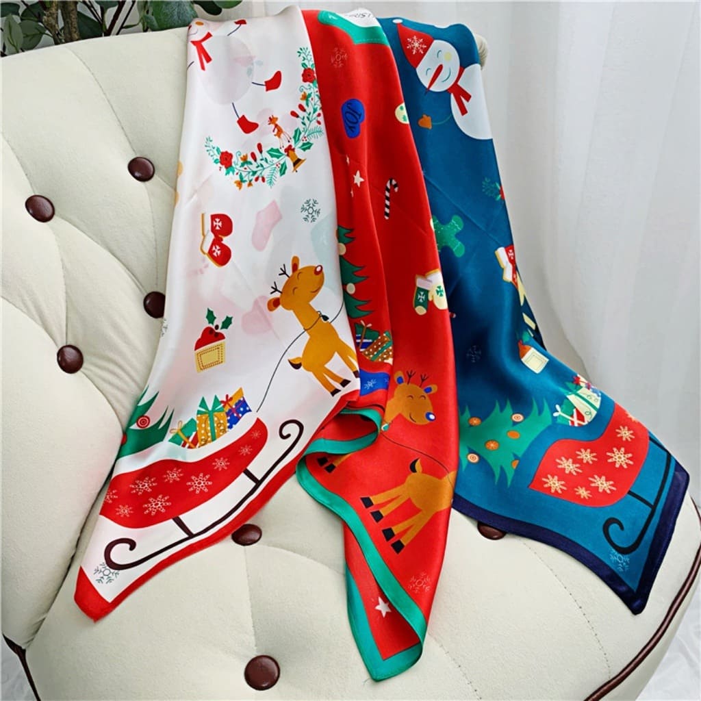 MaraSilk Pure Mulberry Silk Scarf Square Crepe Satin MS06-16