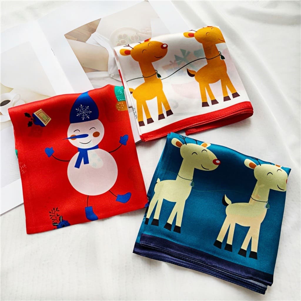 MaraSilk Pure Mulberry Silk Scarf Square Crepe Satin MS06-18