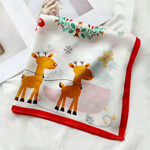 MaraSilk Pure Mulberry Silk Scarf Square Crepe Satin MS06-2