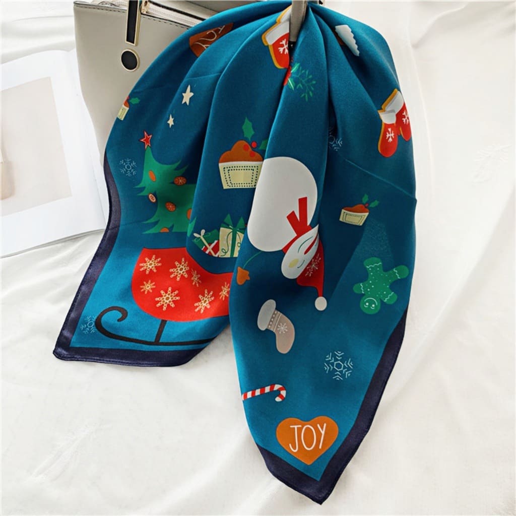 MaraSilk Pure Mulberry Silk Scarf Square Crepe Satin MS06-9