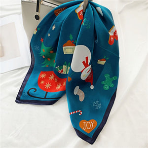 MaraSilk Pure Mulberry Silk Scarf Square Crepe Satin MS06-9