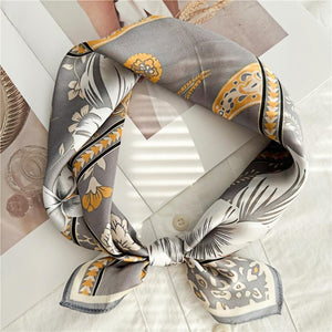 MaraSilk Pure Mulberry Silk Scarf Square Crepe Satin MS07-13