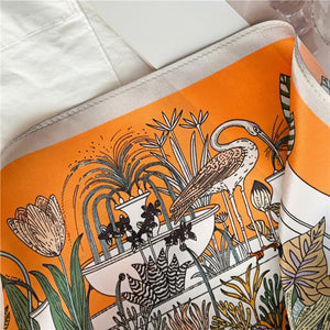 MaraSilk Pure Mulberry Silk Scarf Square Crepe Satin MS07-19