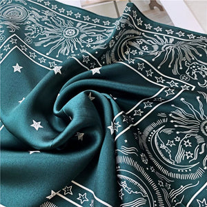 MaraSilk Pure Mulberry Silk Scarf Square Crepe Satin MS08-11