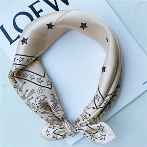 MaraSilk Pure Mulberry Silk Scarf Square Crepe Satin MS08-4