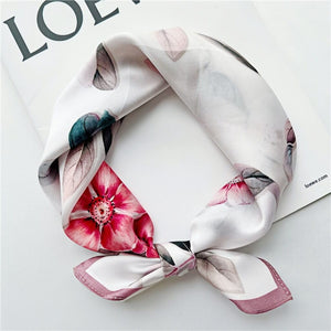 MaraSilk Pure Mulberry Silk Scarf Square Crepe Satin MS09-16