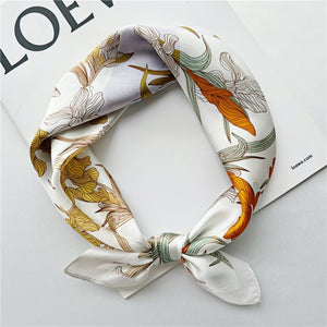 MaraSilk Pure Mulberry Silk Scarf Square Crepe Satin MS09-7