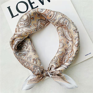 MaraSilk Pure Mulberry Silk Scarf Square Crepe Satin MS10-10