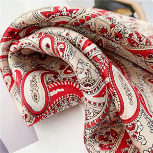 MaraSilk Pure Mulberry Silk Scarf Square Crepe Satin MS10-14