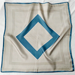 MaraSilk Pure Mulberry Silk Scarf Square Crepe Satin MS10-3