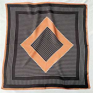 MaraSilk Pure Mulberry Silk Scarf Square Crepe Satin MS10-6