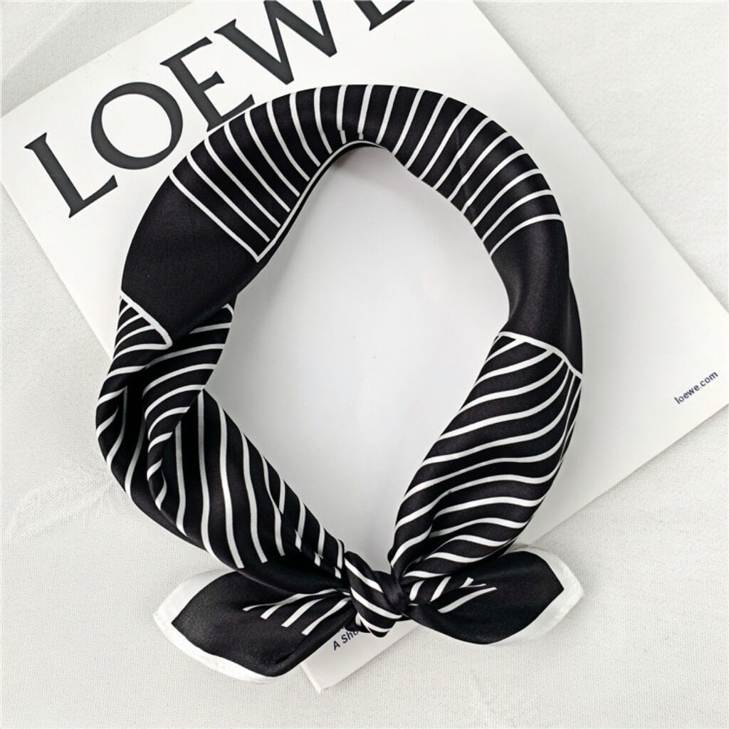 MaraSilk Pure Mulberry Silk Scarf Square Crepe Satin MS10-7