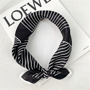 MaraSilk Pure Mulberry Silk Scarf Square Crepe Satin MS10-7