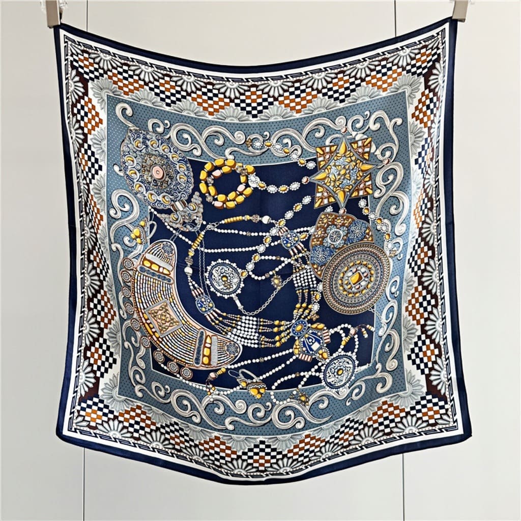 MaraSilk Pure Mulberry Silk Scarf - Square Crepe Satin MS100