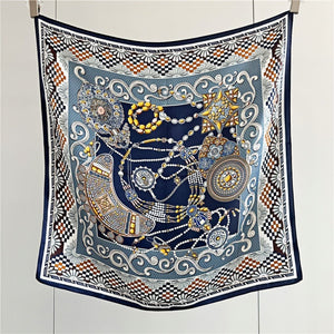 MaraSilk Pure Mulberry Silk Scarf - Square Crepe Satin MS100