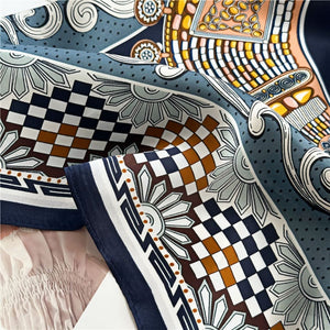 MaraSilk Pure Mulberry Silk Scarf - Square Crepe Satin MS100