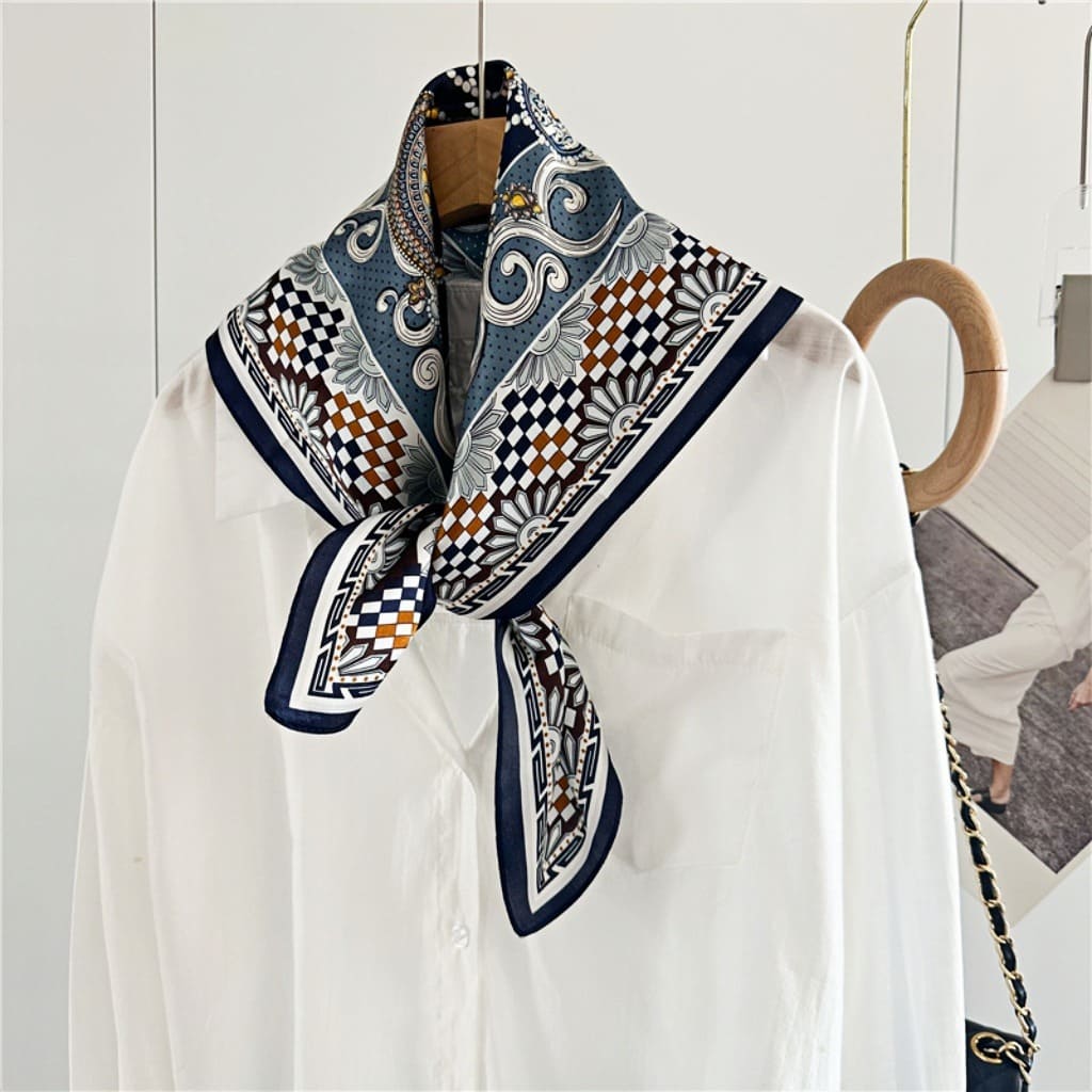 MaraSilk Pure Mulberry Silk Scarf - Square Crepe Satin MS100 25" x 25" MS10001