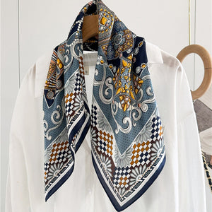 MaraSilk Pure Mulberry Silk Scarf - Square Crepe Satin MS100