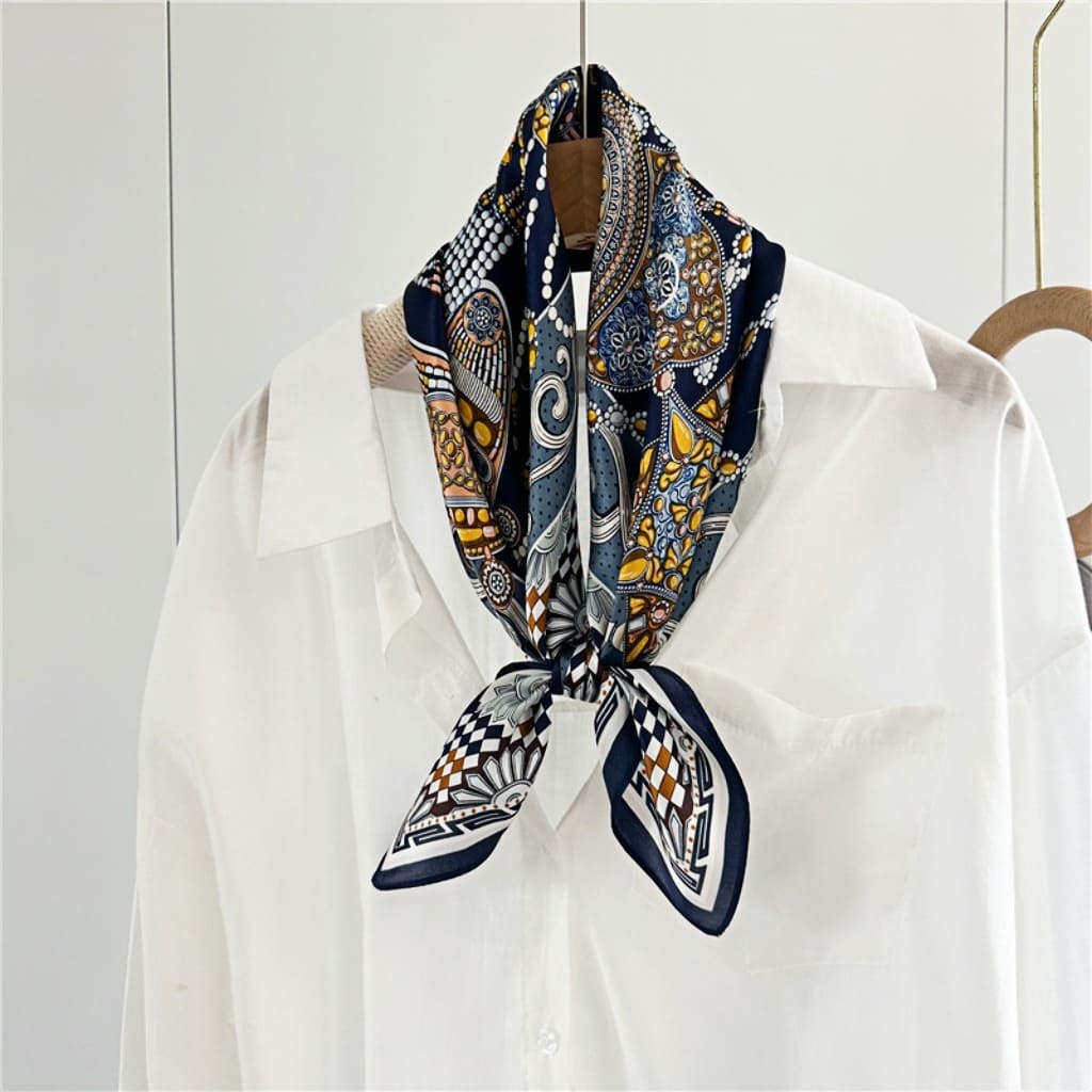 MaraSilk Pure Mulberry Silk Scarf - Square Crepe Satin MS100