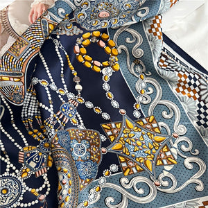 MaraSilk Pure Mulberry Silk Scarf - Square Crepe Satin MS100