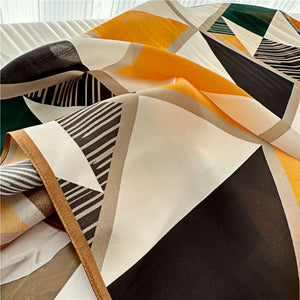 MaraSilk Pure Mulberry Silk Scarf - Square Crepe Satin MS101