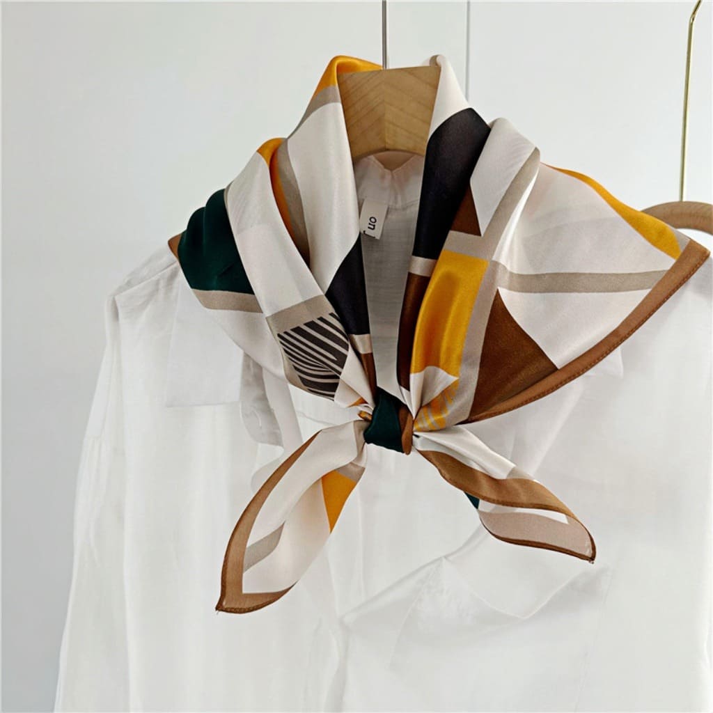 MaraSilk Pure Mulberry Silk Scarf - Square Crepe Satin MS101 25" x 25" MS10101