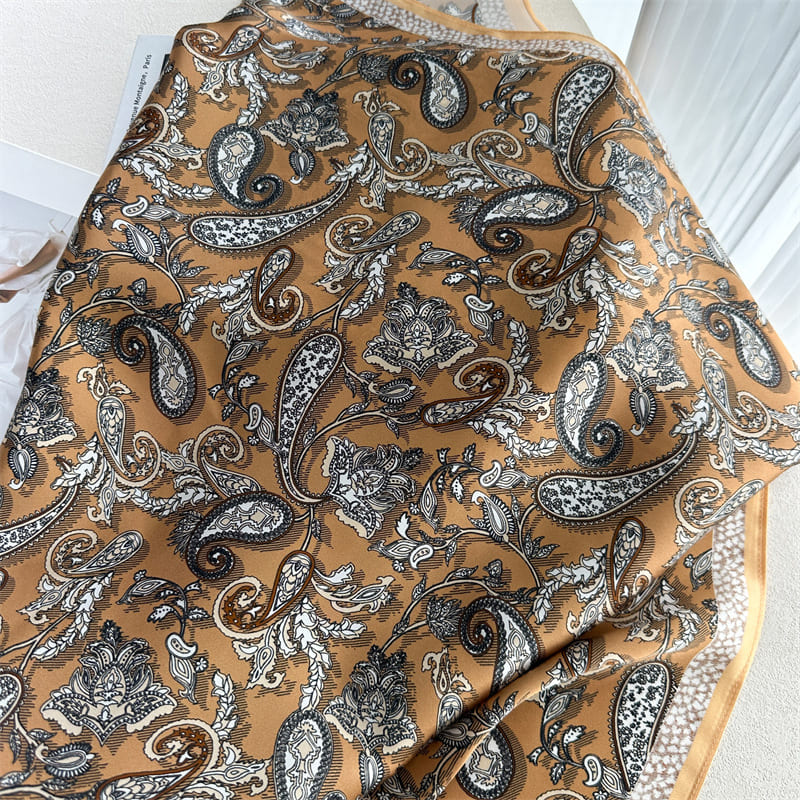 MaraSilk Pure Mulberry Silk Scarf - Square Crepe Satin MS1018