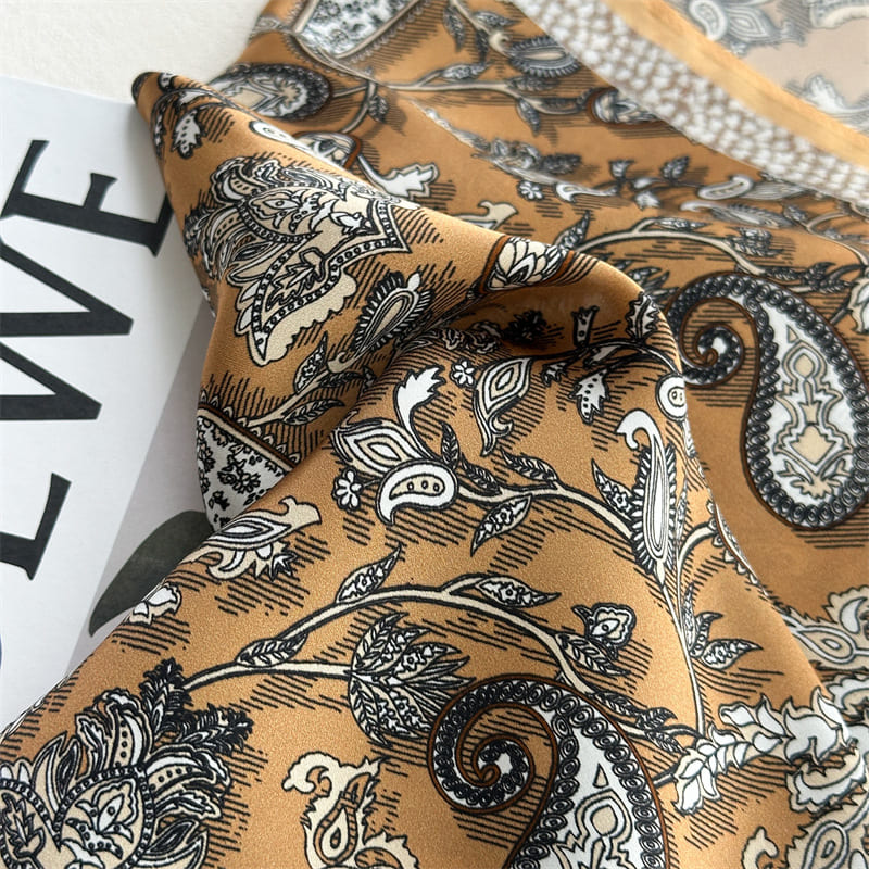 MaraSilk Pure Mulberry Silk Scarf - Square Crepe Satin MS1018