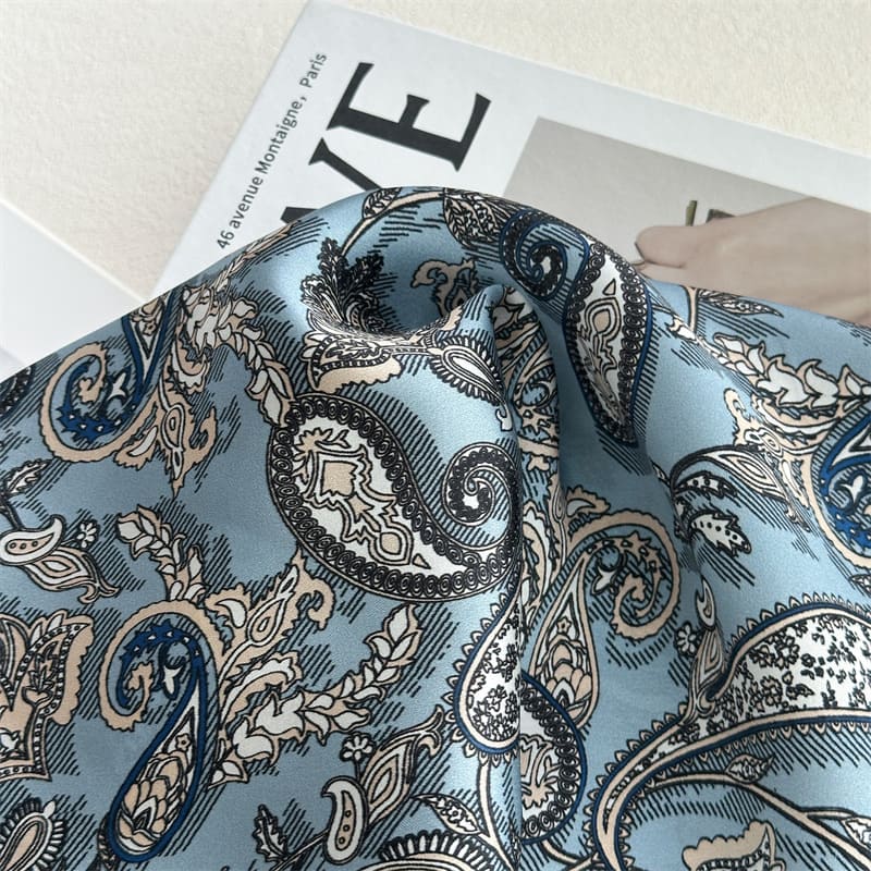 MaraSilk Pure Mulberry Silk Scarf - Square Crepe Satin MS1018