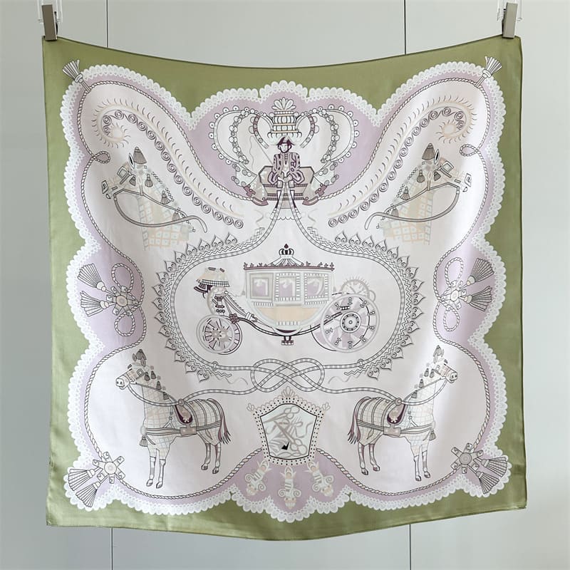 MaraSilk Pure Mulberry Silk Scarf - Square Crepe Satin MS1019 34" x 34" MS101901