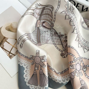 MaraSilk Pure Mulberry Silk Scarf - Square Crepe Satin MS1019
