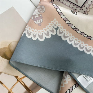 MaraSilk Pure Mulberry Silk Scarf - Square Crepe Satin MS1019