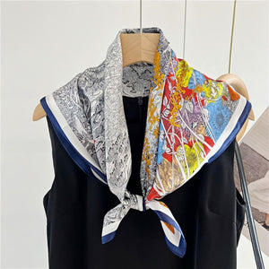 MaraSilk Pure Mulberry Silk Scarf - Square Crepe Satin MS102