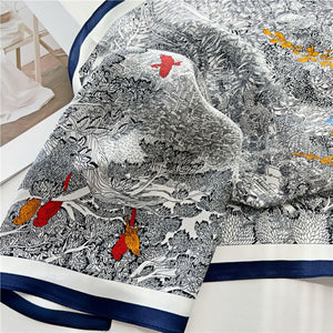 MaraSilk Pure Mulberry Silk Scarf - Square Crepe Satin MS102