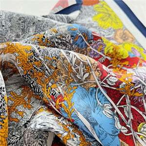 MaraSilk Pure Mulberry Silk Scarf - Square Crepe Satin MS102