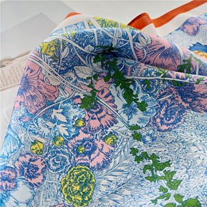 MaraSilk Pure Mulberry Silk Scarf - Square Crepe Satin MS102