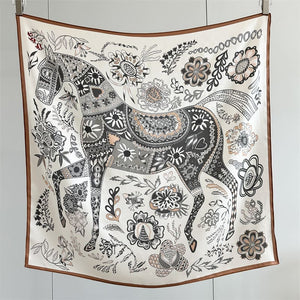 MaraSilk Pure Mulberry Silk Scarf - Square Crepe Satin MS1020 34" x 34" MS102002